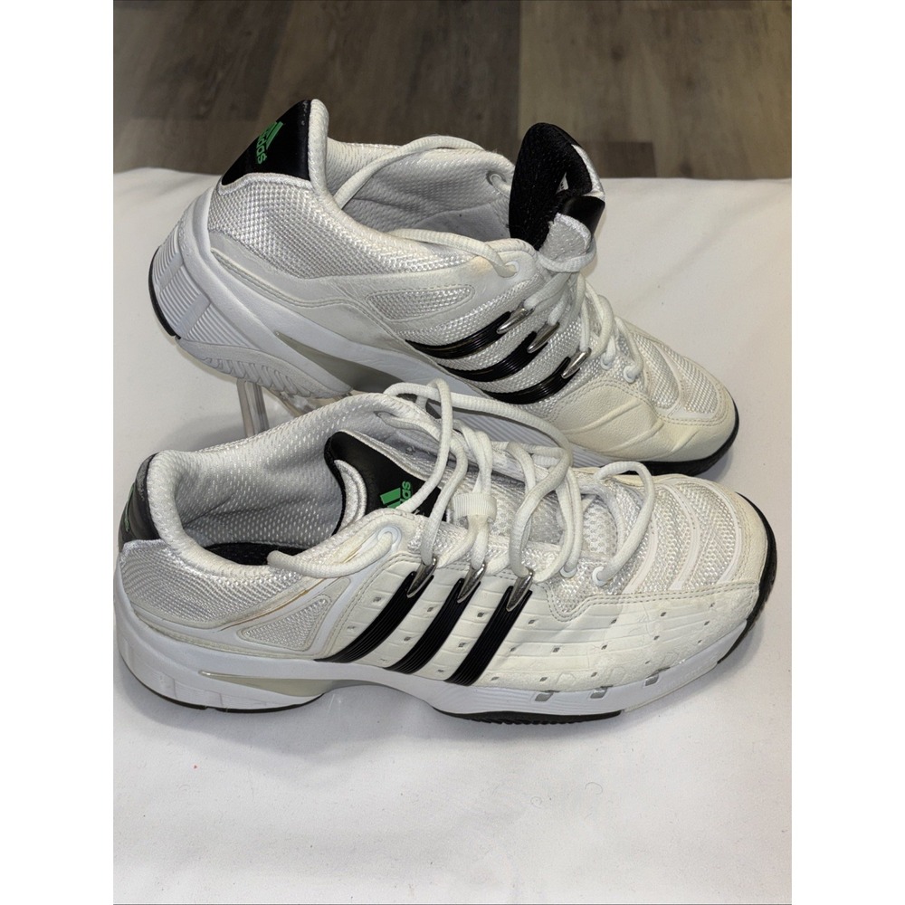 Adidas Tennis Shoes Men 8.5 White Black Court Sneakers G17499